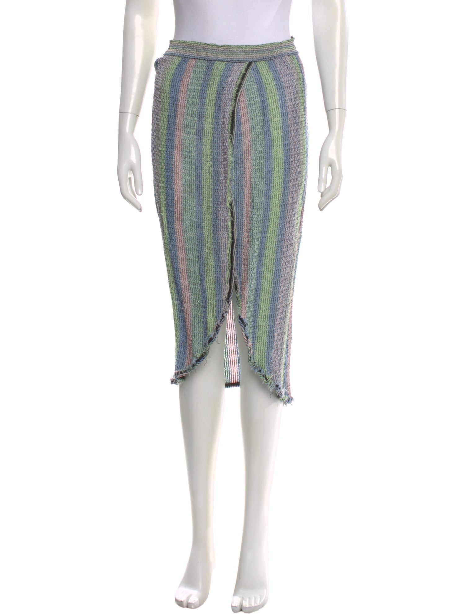 M Missoni Striped Knee-Length Skirt
