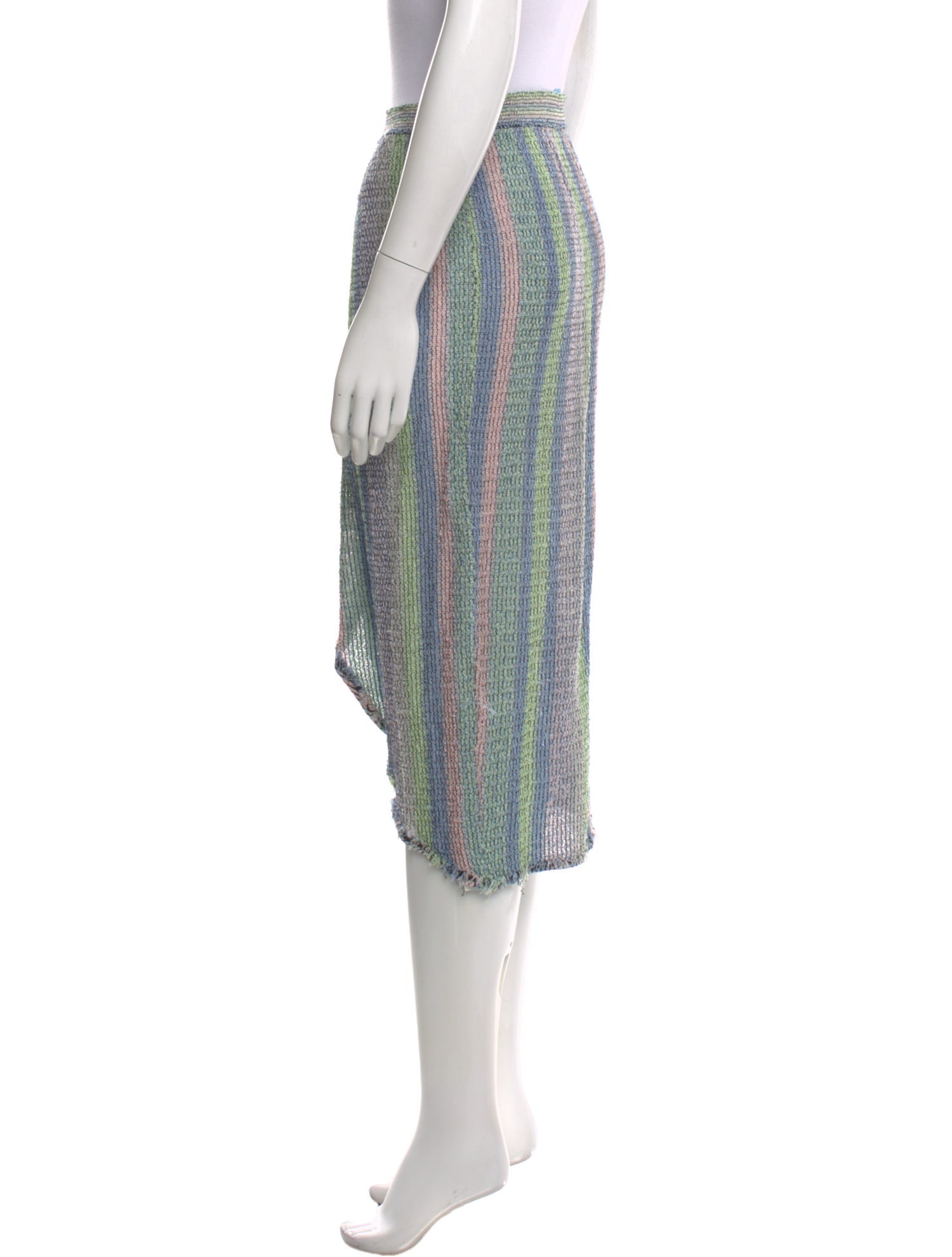 M Missoni Striped Knee-Length Skirt
