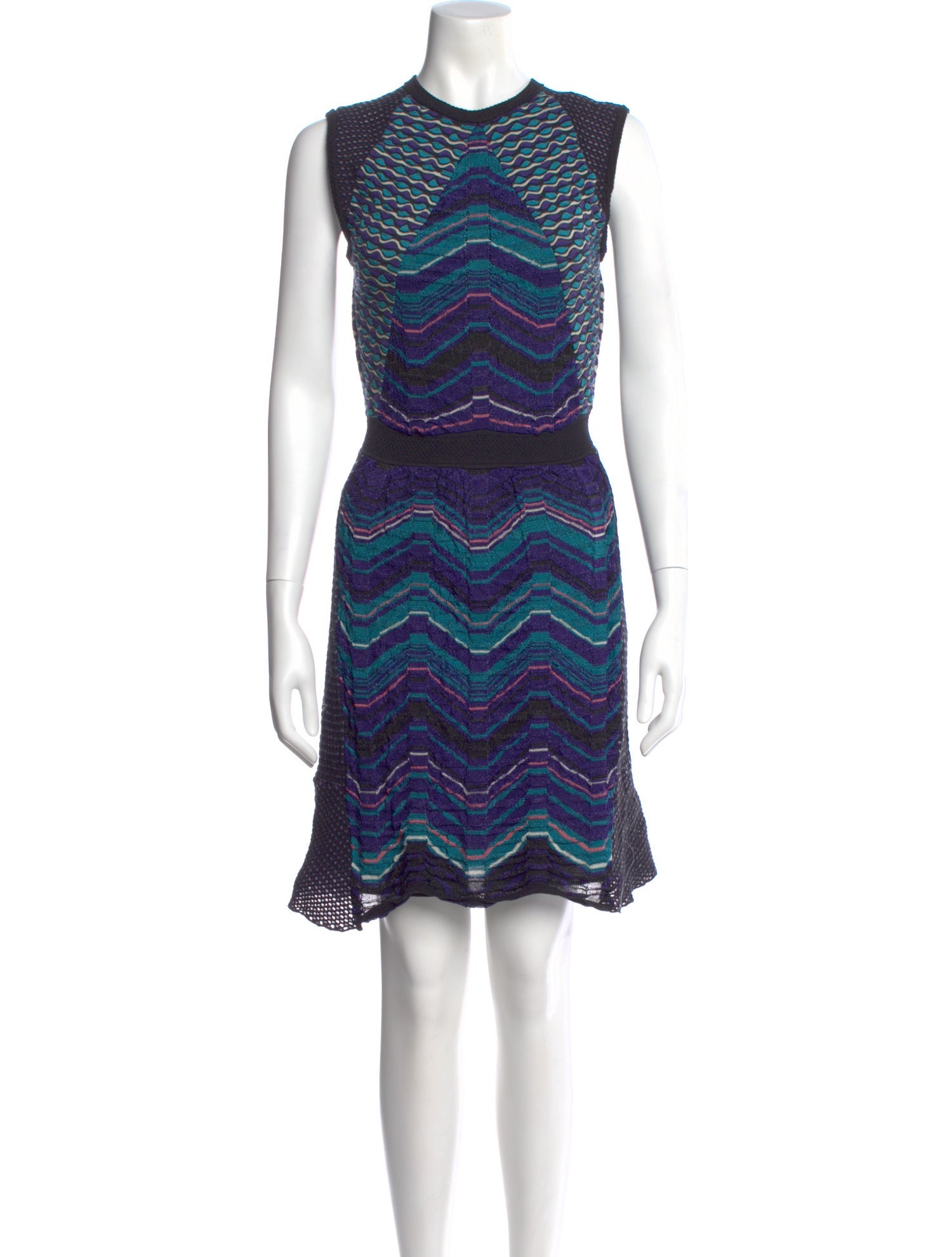M Missoni Striped Mini Dress
