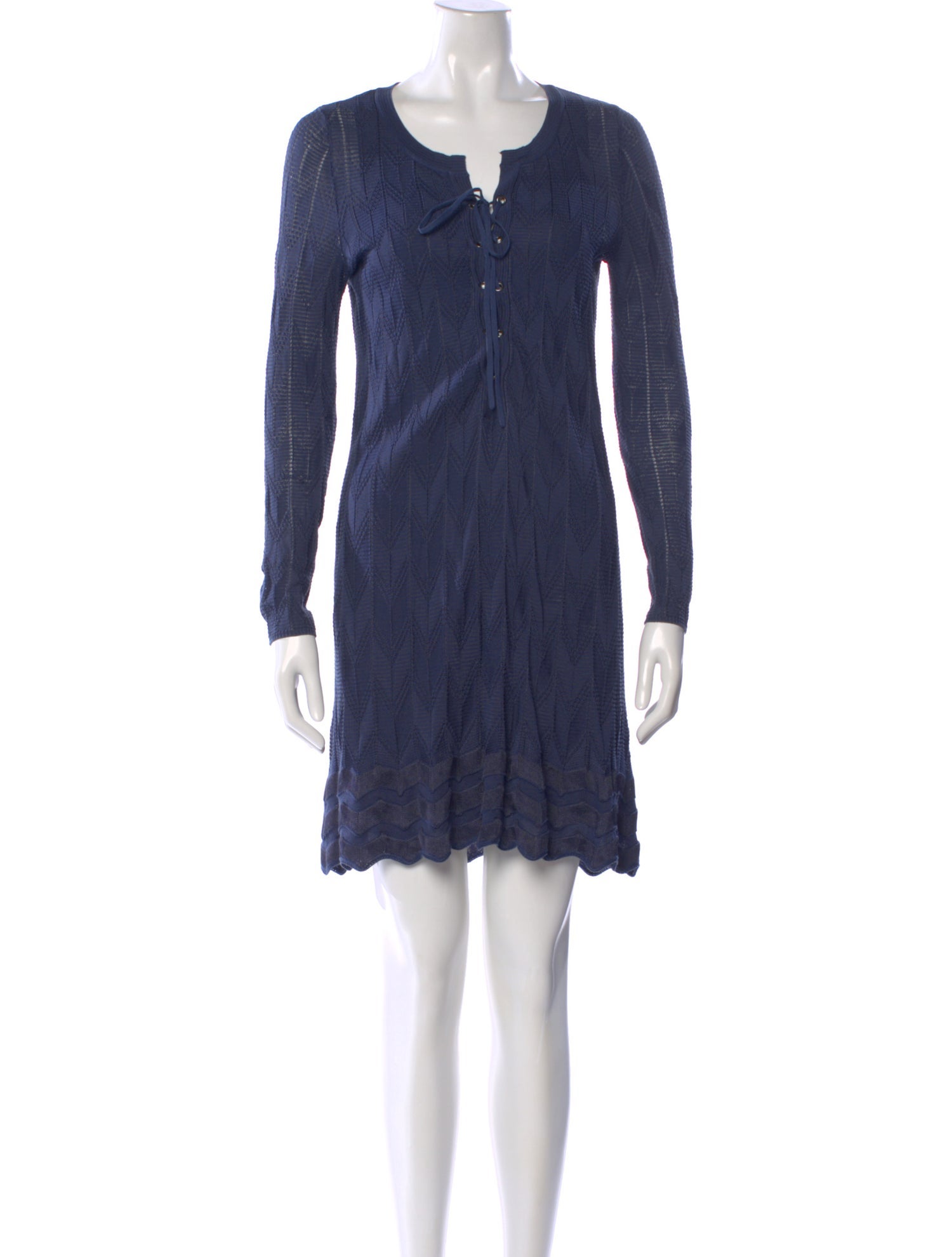 M Missoni V-Neck Mini Dress