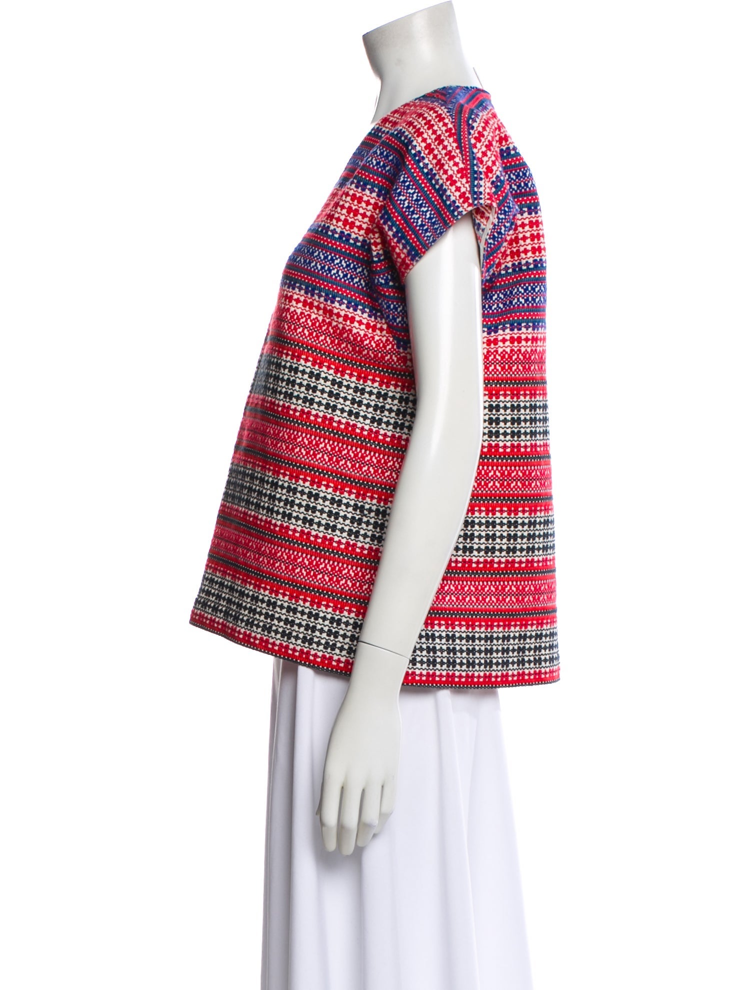 M Missoni Patterned V-Neck Top