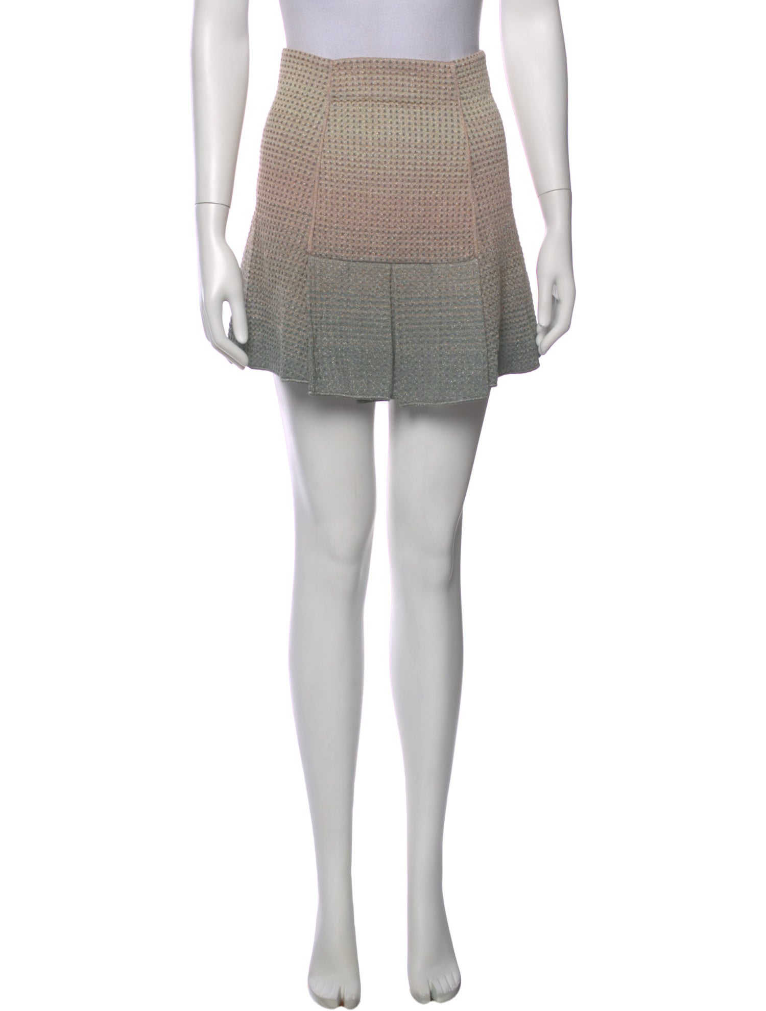 M Missoni Colorblock Pattern Mini Skirt