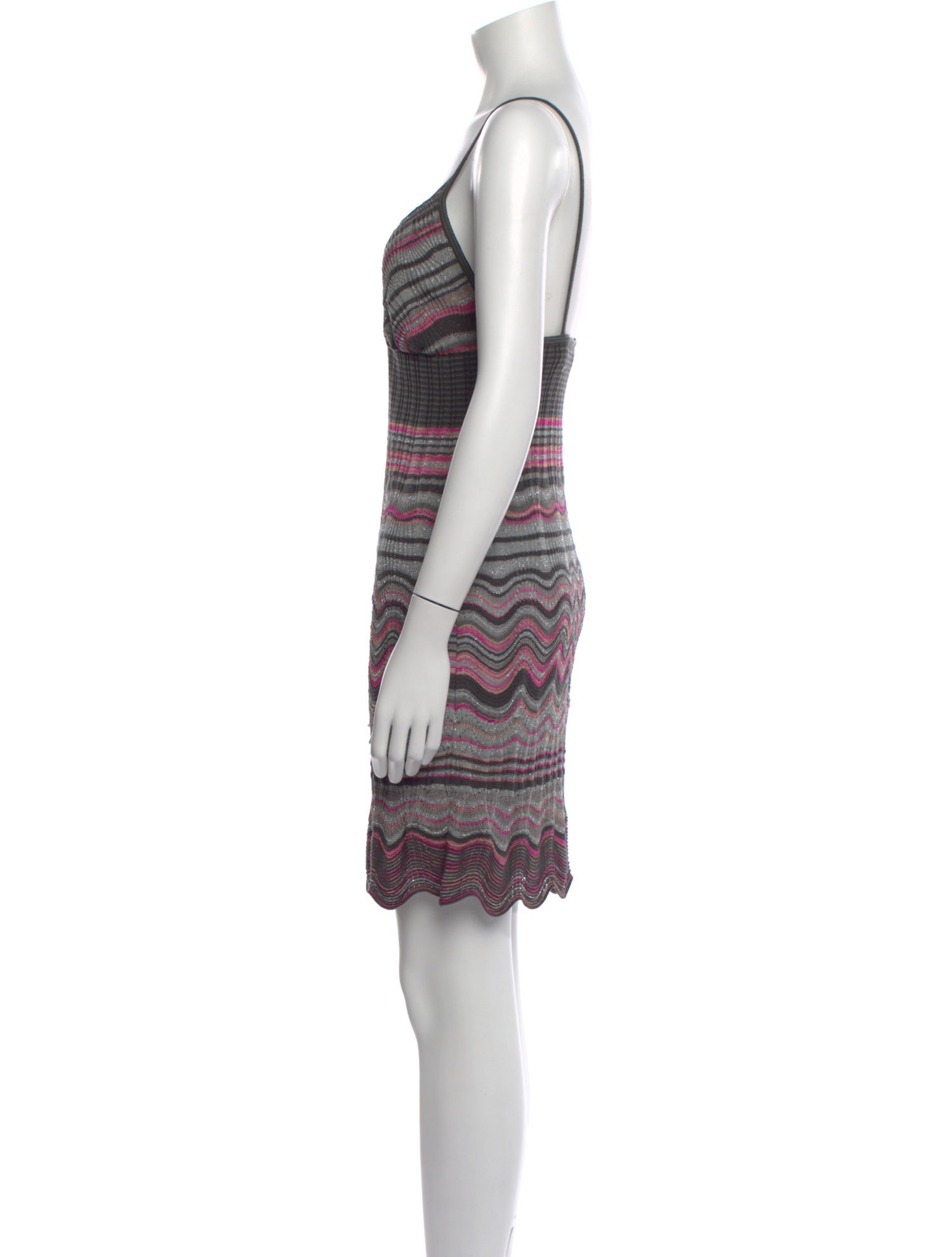 M Missoni Striped Mini Dress