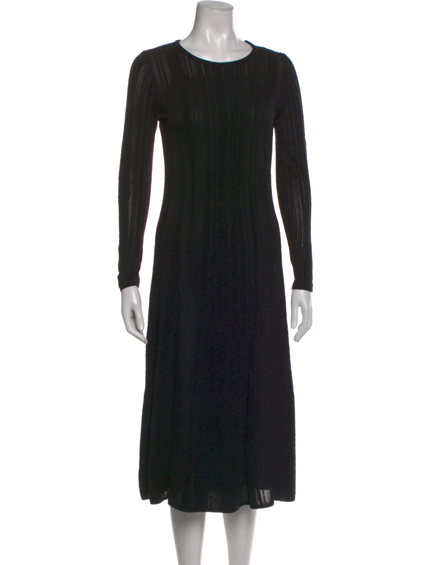 M Missoni Crew Neck Midi Length Dress - Black Dresses, Clothing - WM4124819  | The RealReal
