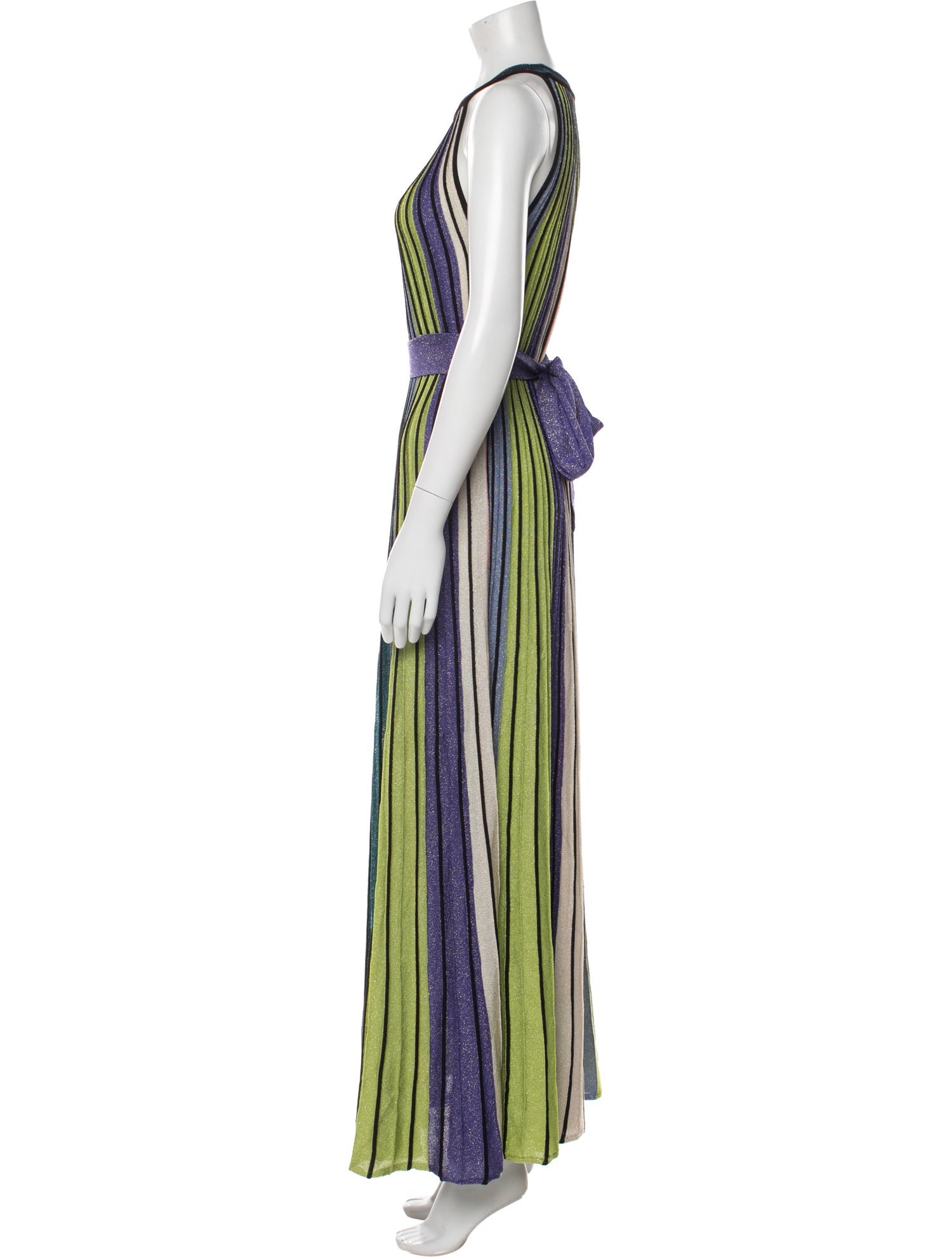 M Missoni Striped Long Dress