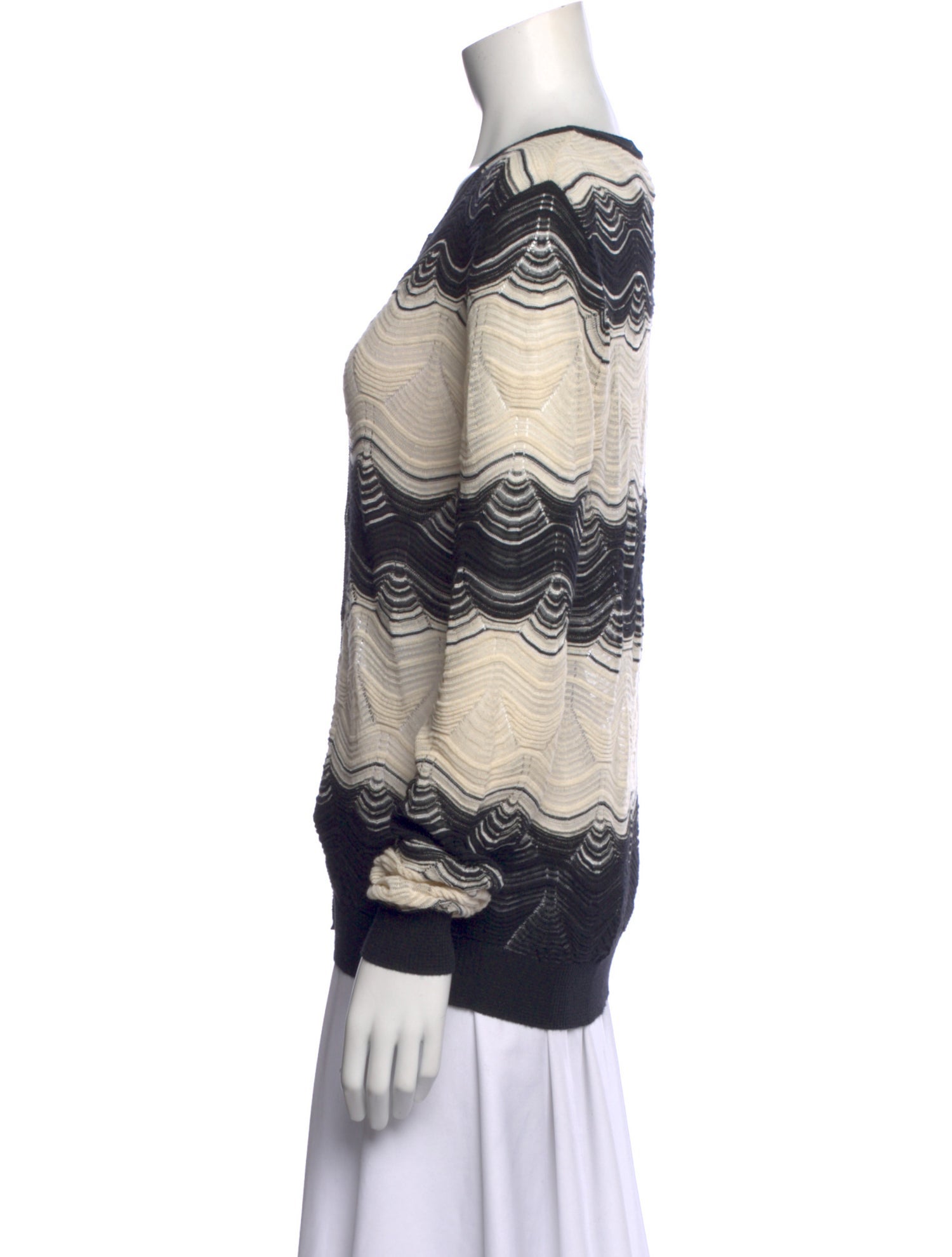M Missoni Patterned V-Neck Sweater