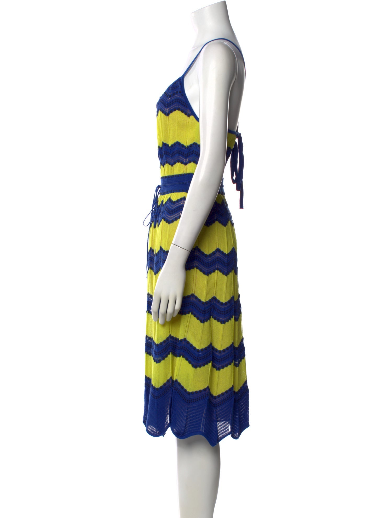 M Missoni Striped Knee-Length Dress