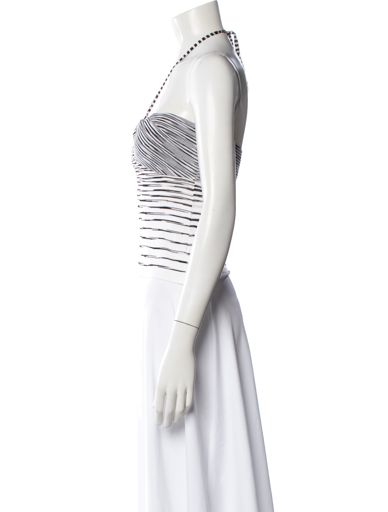 M Missoni Striped Halterneck Top