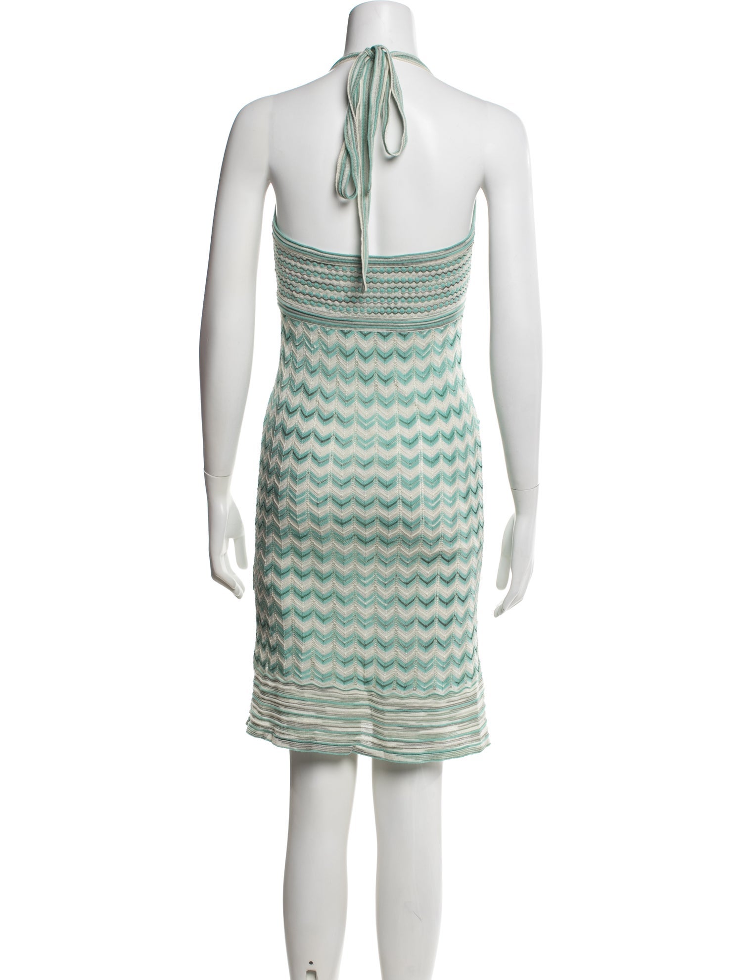 M Missoni Striped Knee-Length Dress - Green Dresses, Clothing - WM4125958