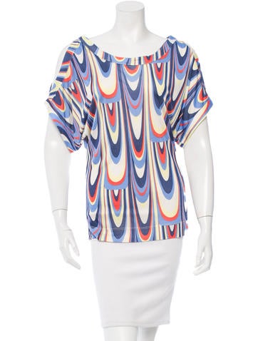 M Missoni Printed Short Sleeve Top