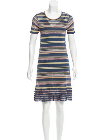 M Missoni Striped Knit Dress