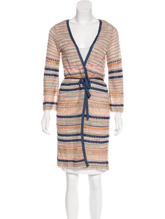 M Missoni Mixed Print Knit Cardigan
