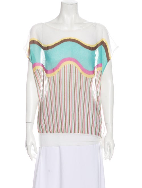 M Missoni Lightweight Knit Sweater White