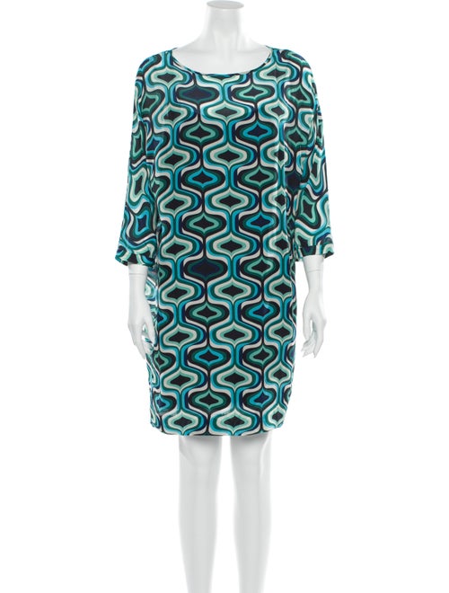 M Missoni Silk Mini Dress Green