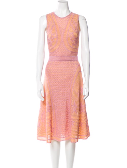 M Missoni Printed Midi Length Dress