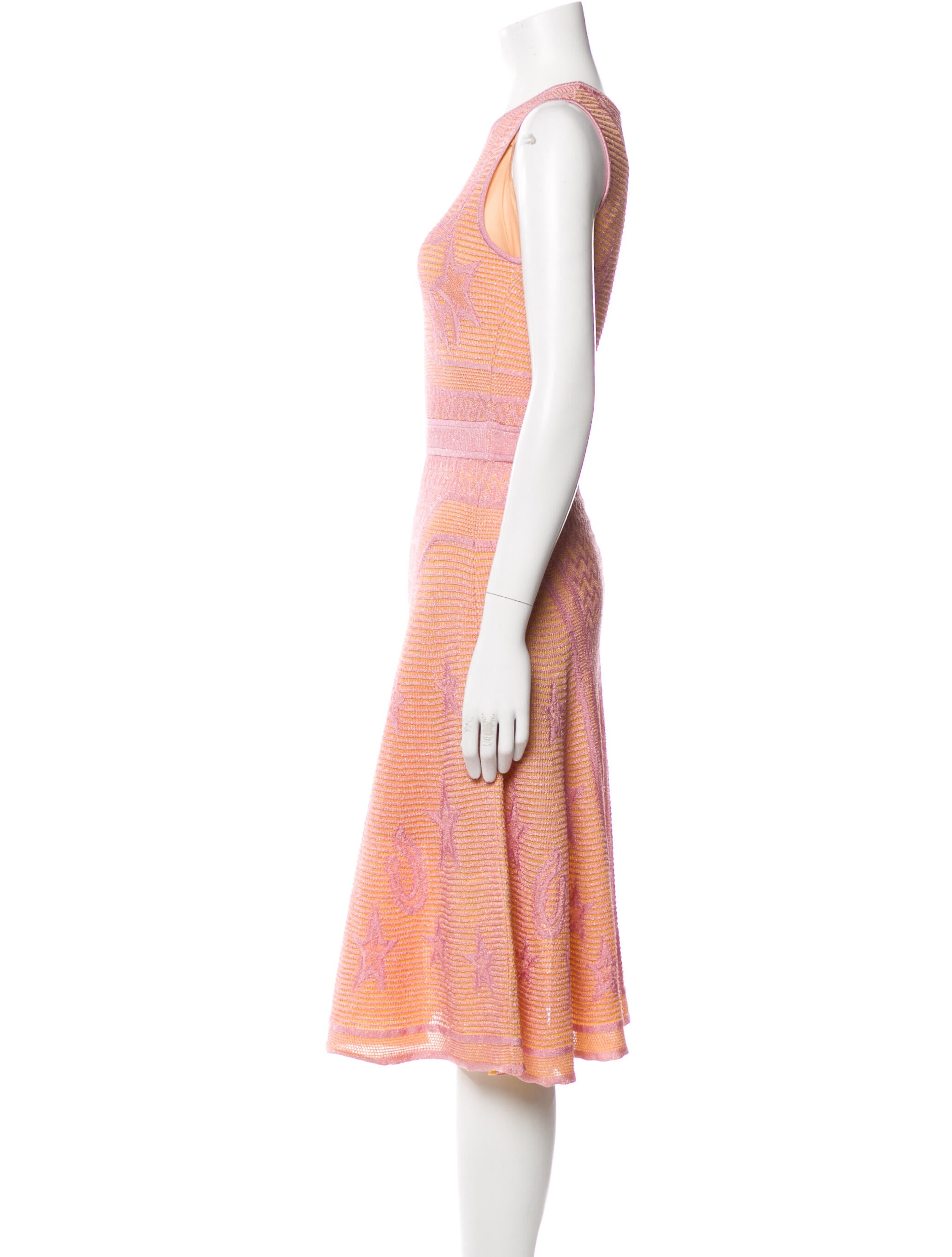 M Missoni Printed Midi Length Dress