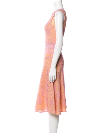 M Missoni Printed Midi Length Dress