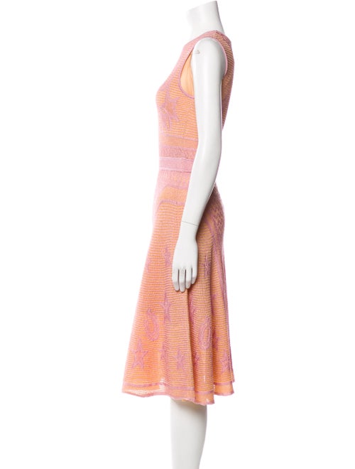 M Missoni Printed Midi Length Dress