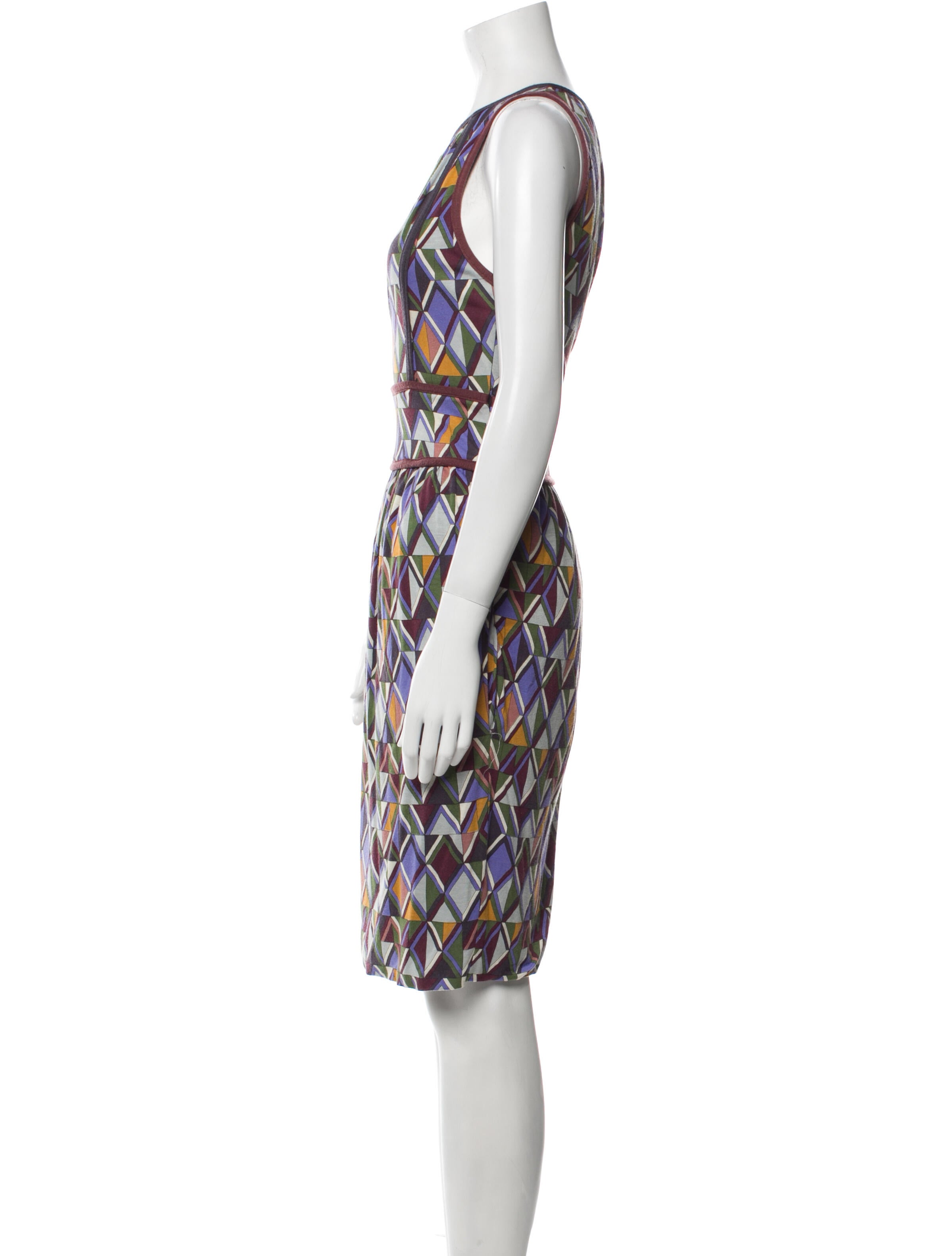 M Missoni Printed Knee-Length Dress