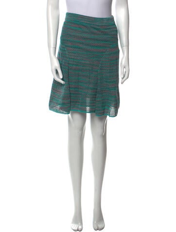 M Missoni Skirts Striped Knee-Length Skirt XS