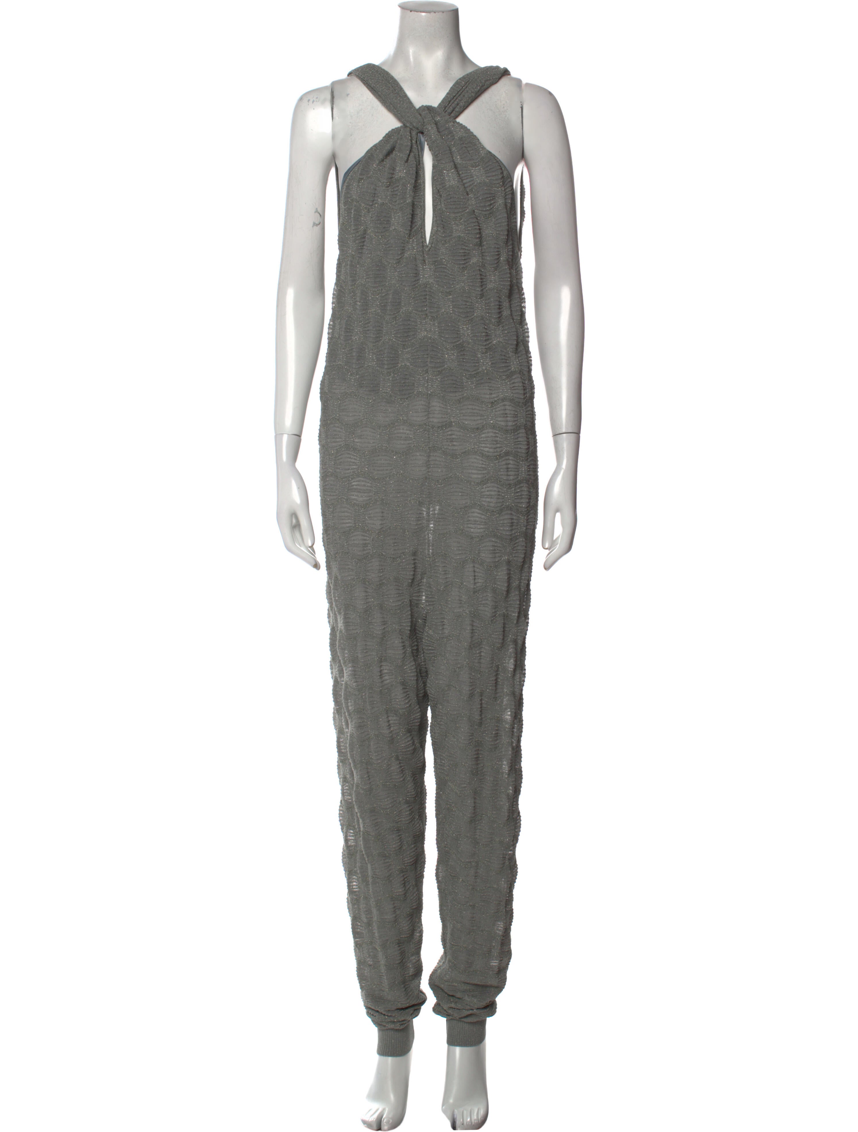 M Missoni VNeck Jumpsuit w/ Tags Grey, 7" Rise Jumpsuits and Rompers