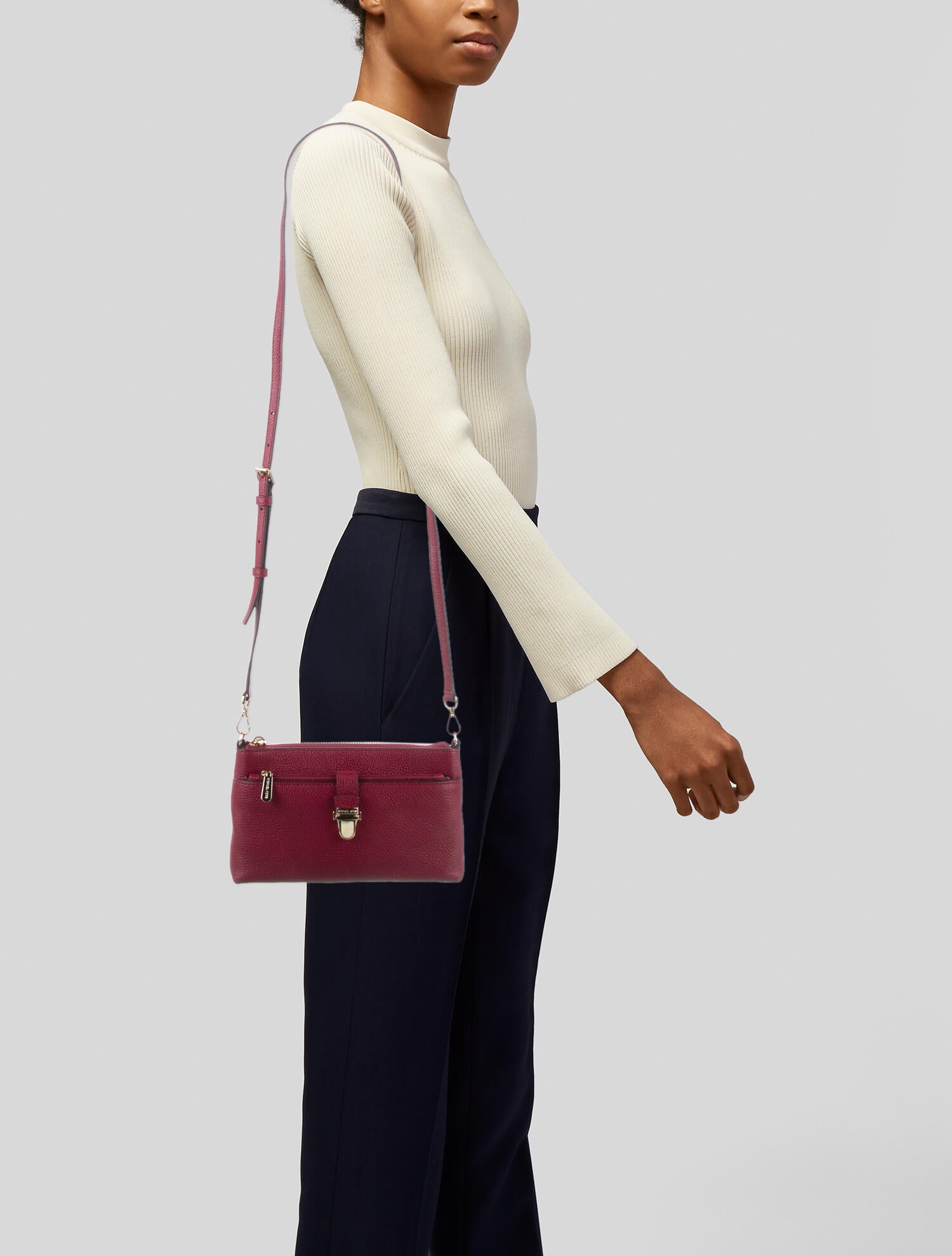 Michael Michael Kors Leather Crossbody Bag