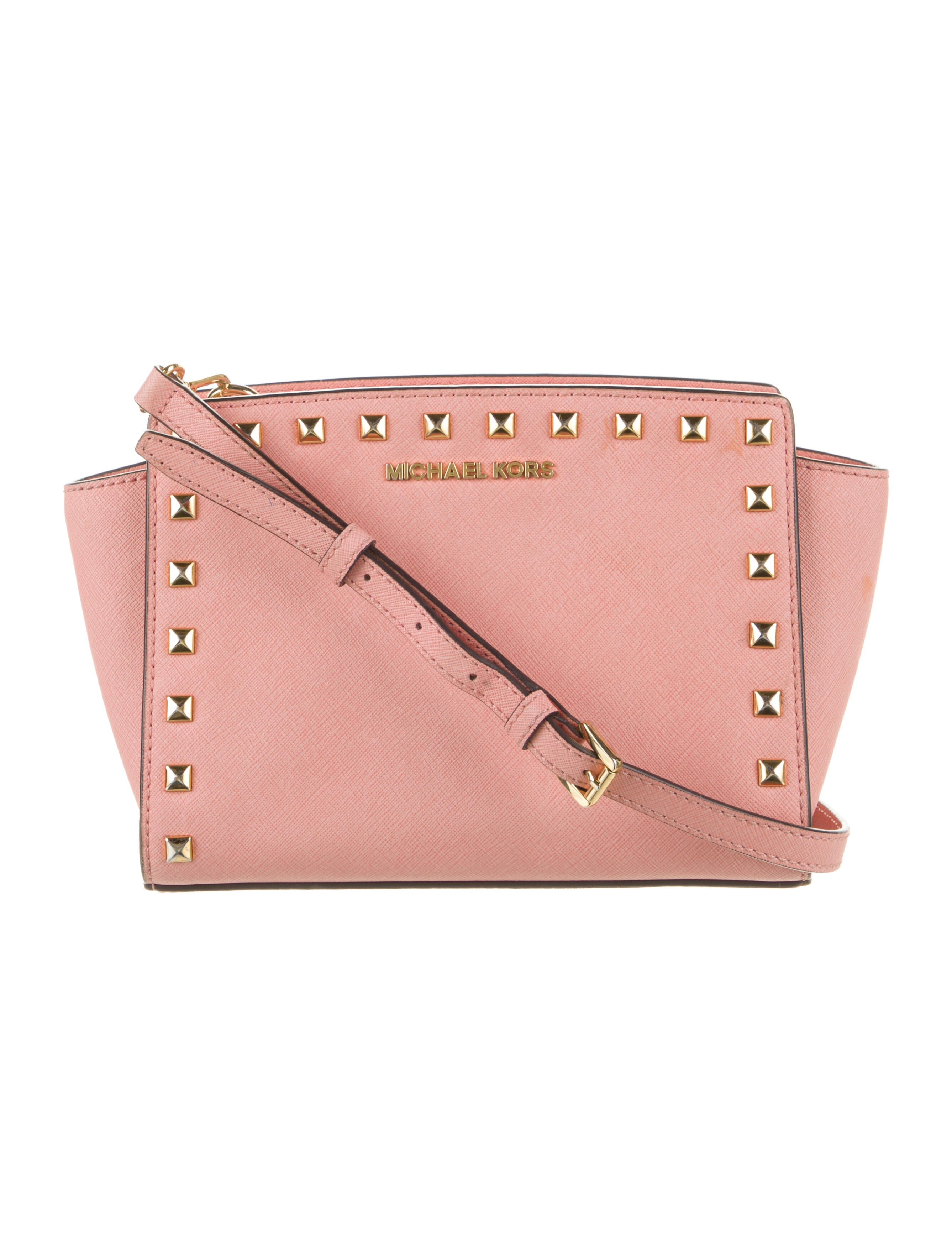 Michael Michael Kors Saffiano Leather Crossbody Bag Pink Crossbody