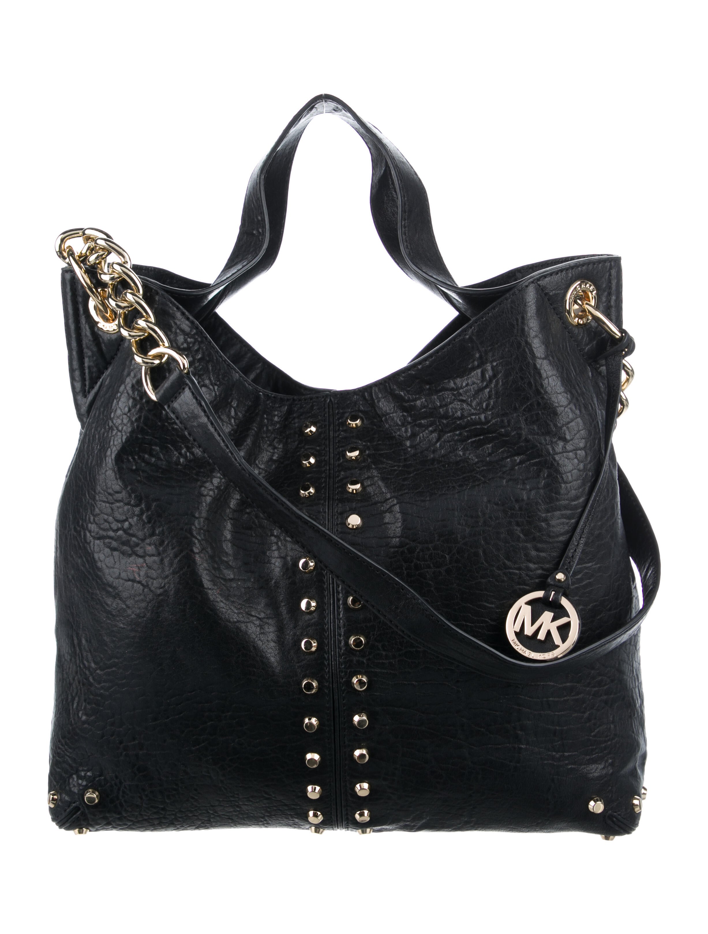 Michael Michael Kors Studded Leather Shoulder Bag