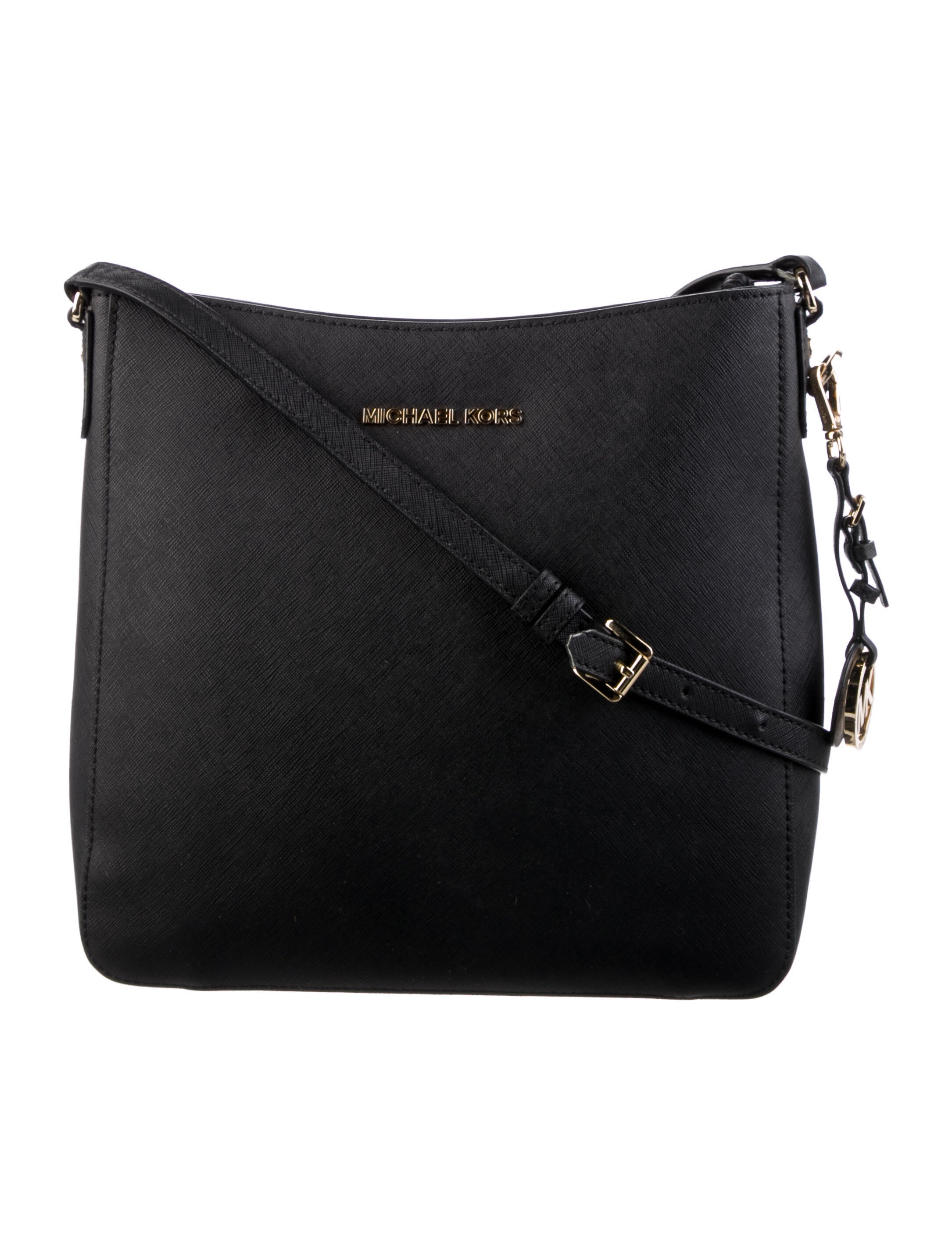 Michael Michael Kors Saffiano Leather Crossbody Bag Black Crossbody