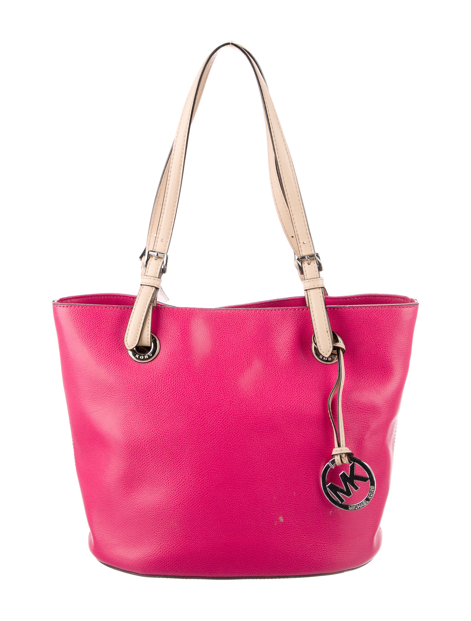Michael Michael Kors Leather Shoulder Bag Pink Shoulder Bags