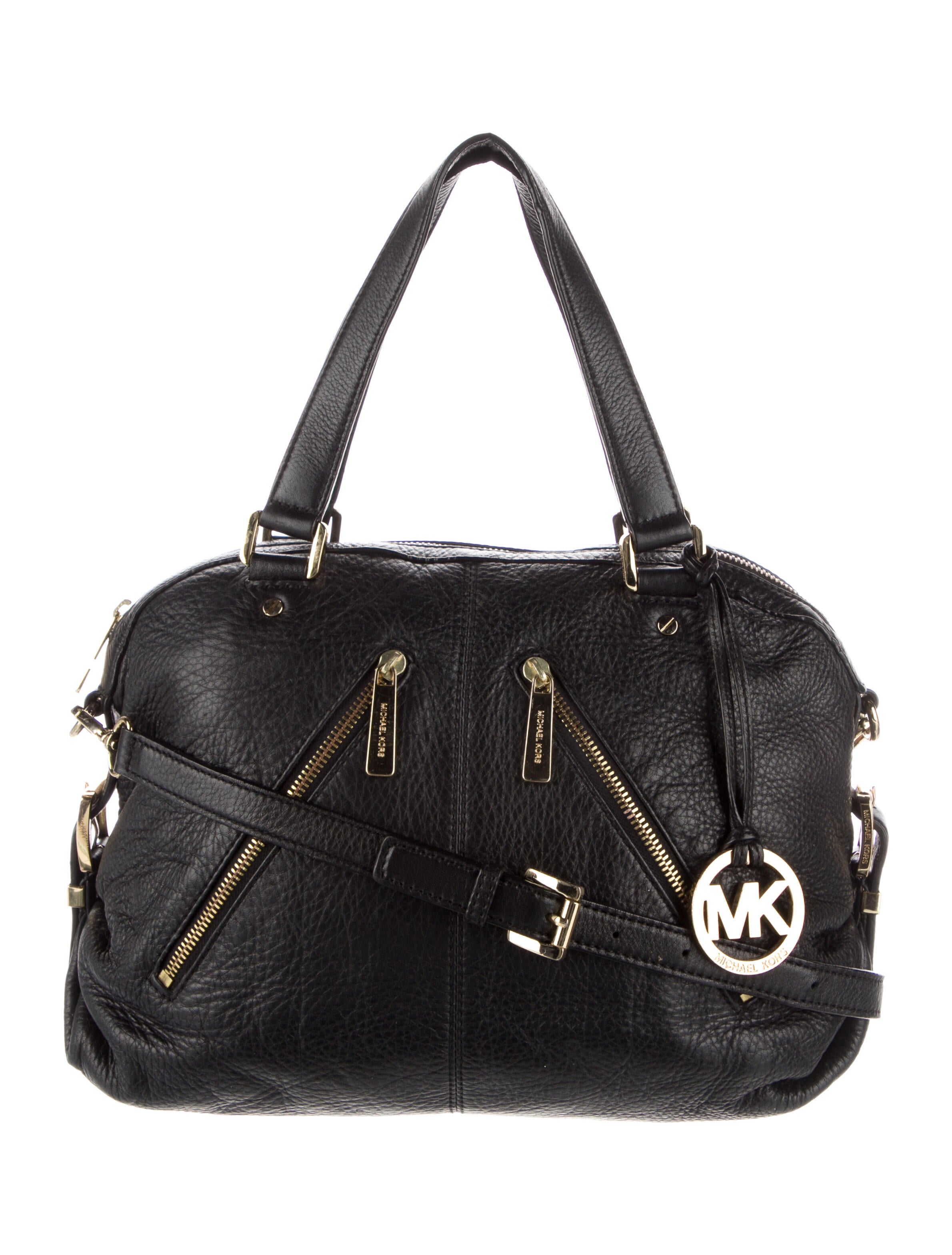 Michael Michael Kors Coated Canvas Studded Handle Bag w/Strap w/ Tags