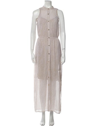 Michael Michael Kors Lace Pattern Long Dress