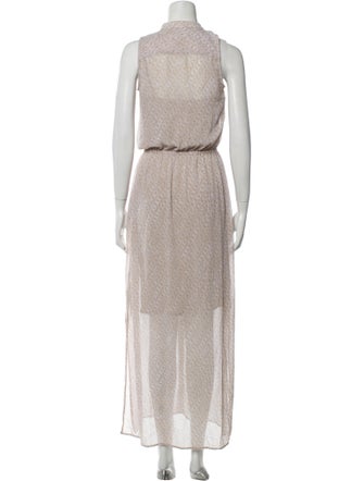 Michael Michael Kors Lace Pattern Long Dress
