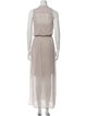 Michael Michael Kors Lace Pattern Long Dress