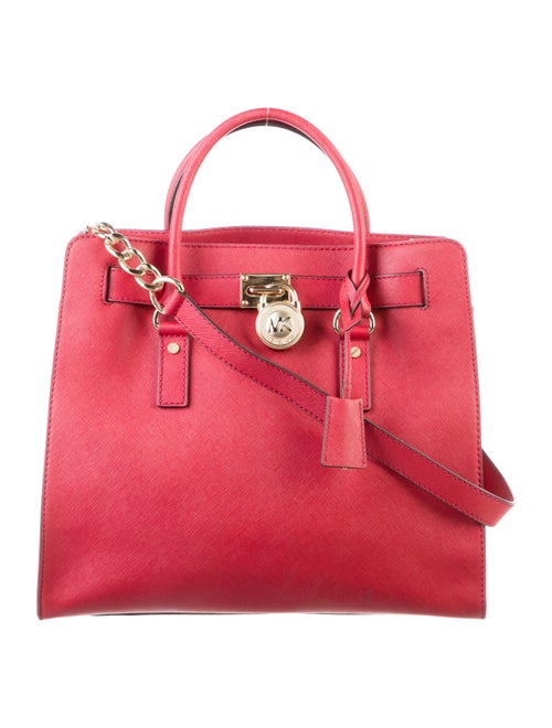 Michael Michael Kors Chain-Link Saffiano Leather Tote Bag