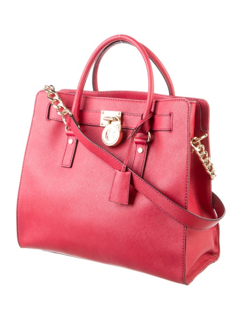 Michael Michael Kors Chain-Link Saffiano Leather Tote Bag
