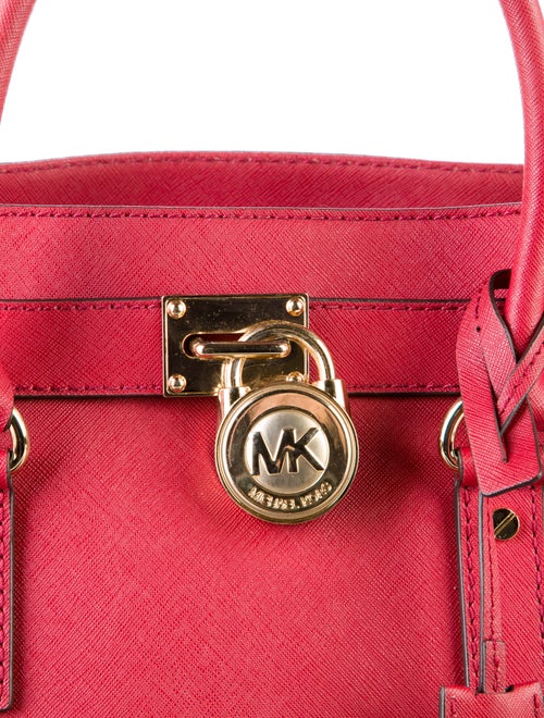 Michael Michael Kors Chain-Link Saffiano Leather Tote Bag