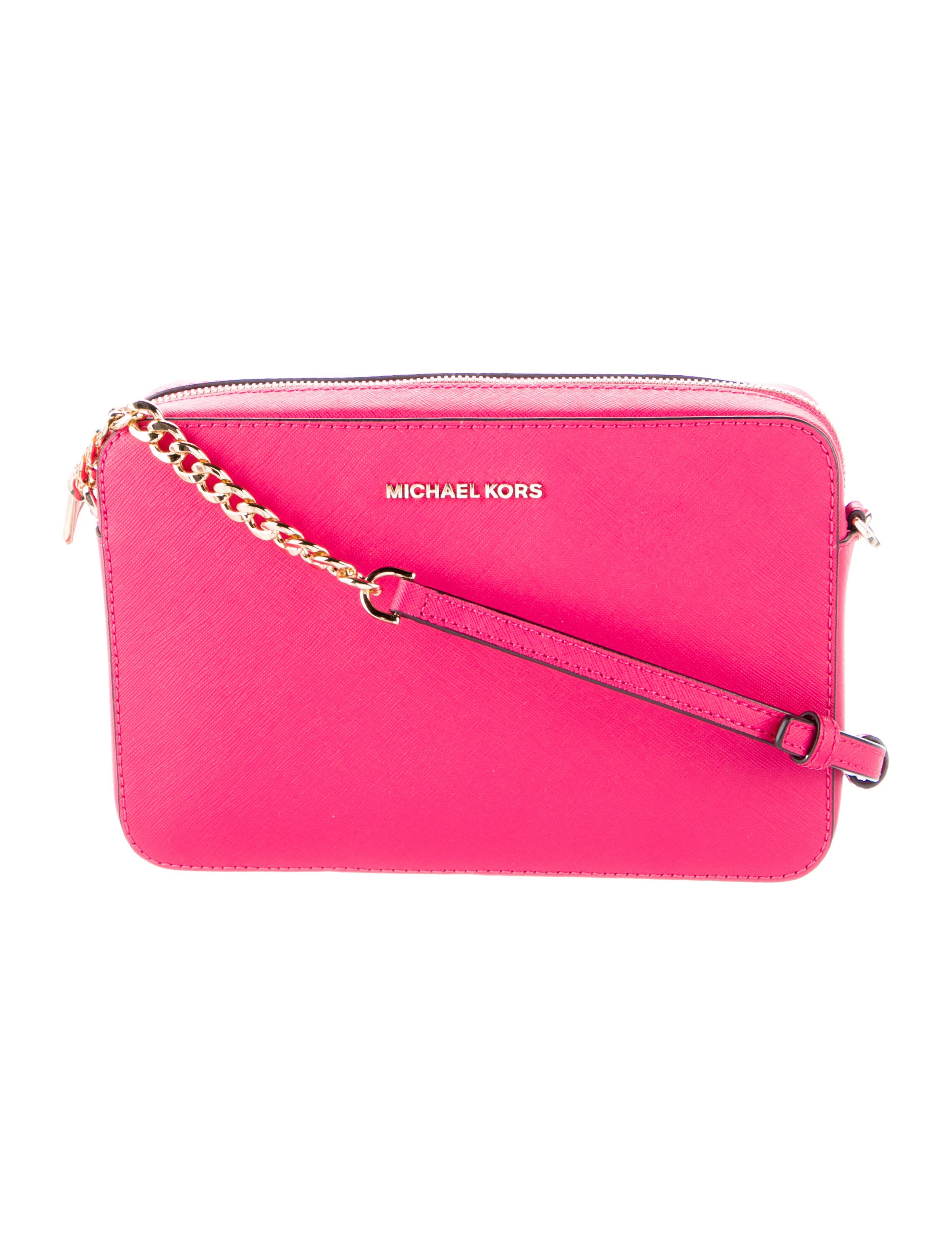Michael Michael Kors Leather Crossbody Bag Pink Crossbody Bags, Handbags WM5144446 The
