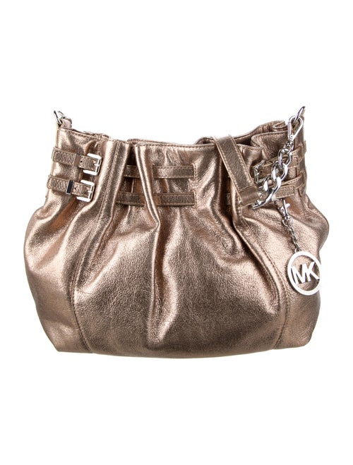 Michael Michael Kors Metallic Leather Shoulder Bag