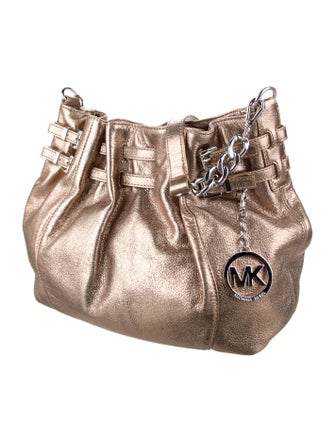 Michael Michael Kors Metallic Leather Shoulder Bag