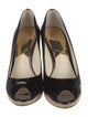 Michael Michael Kors Patent Leather Tweed Pattern Pumps