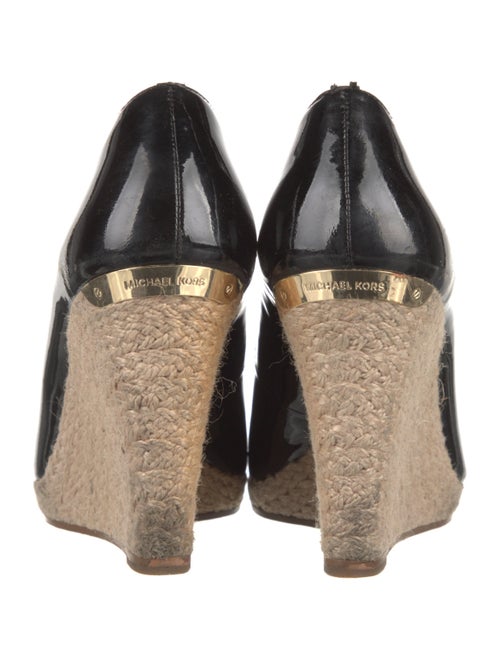 Michael Michael Kors Patent Leather Tweed Pattern Pumps