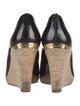 Michael Michael Kors Patent Leather Tweed Pattern Pumps