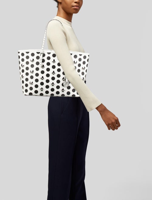 Michael Michael Kors Stud Embellished Saffiano Leather Tote Bag