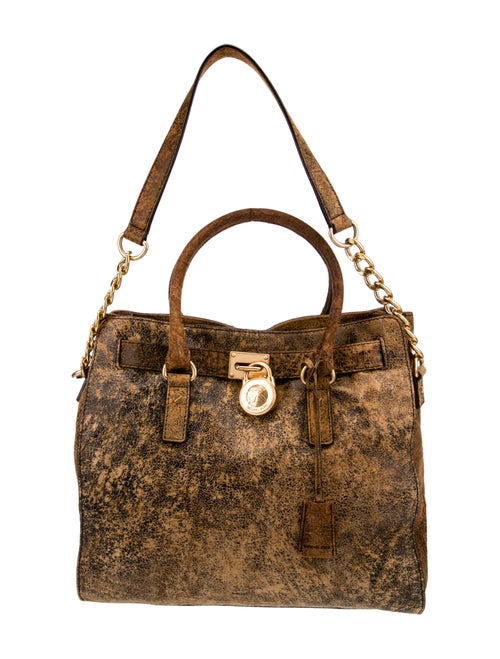 Michael Michael Kors Suede Chain-Link Shoulder Bag