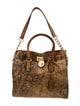 Michael Michael Kors Suede Chain-Link Shoulder Bag