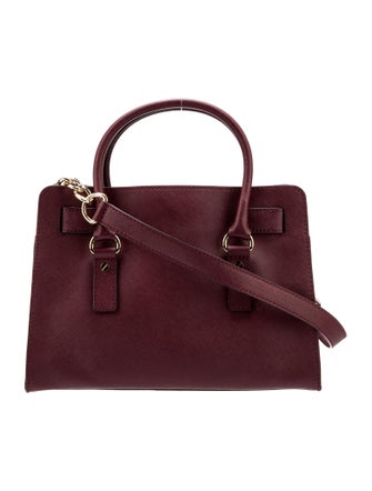 Michael Michael Kors Chain-Link Saffiano Leather Handle Bag