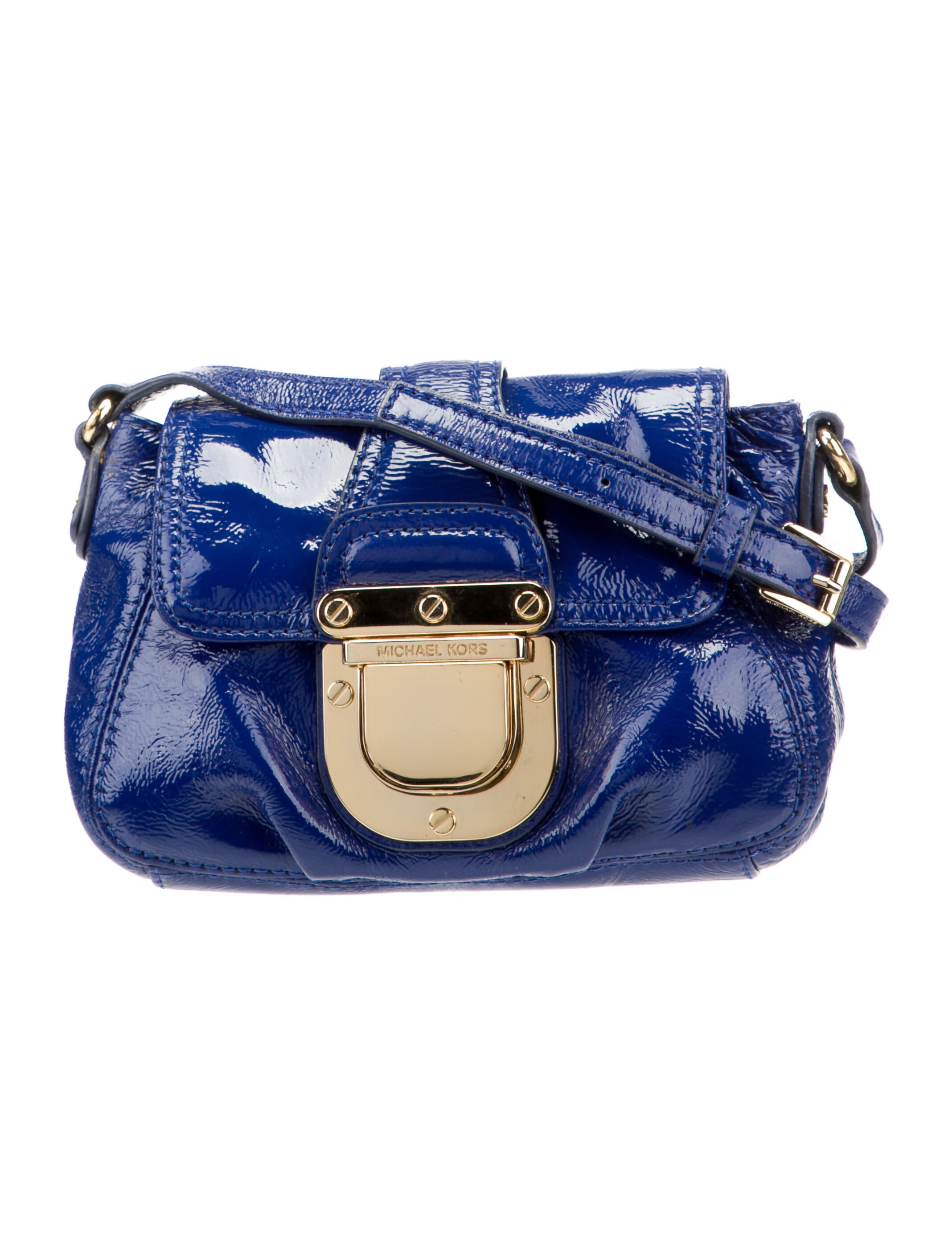 Michael Michael Kors Blue Leather Crossbody Bag Blue Crossbody Bags, Handbags WM5151973