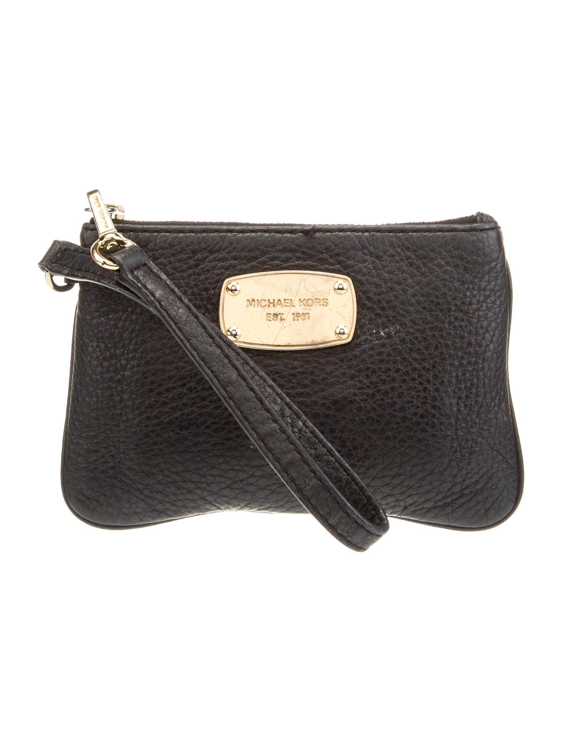 Michael Michael Kors Pebbled Leather Wristlet
