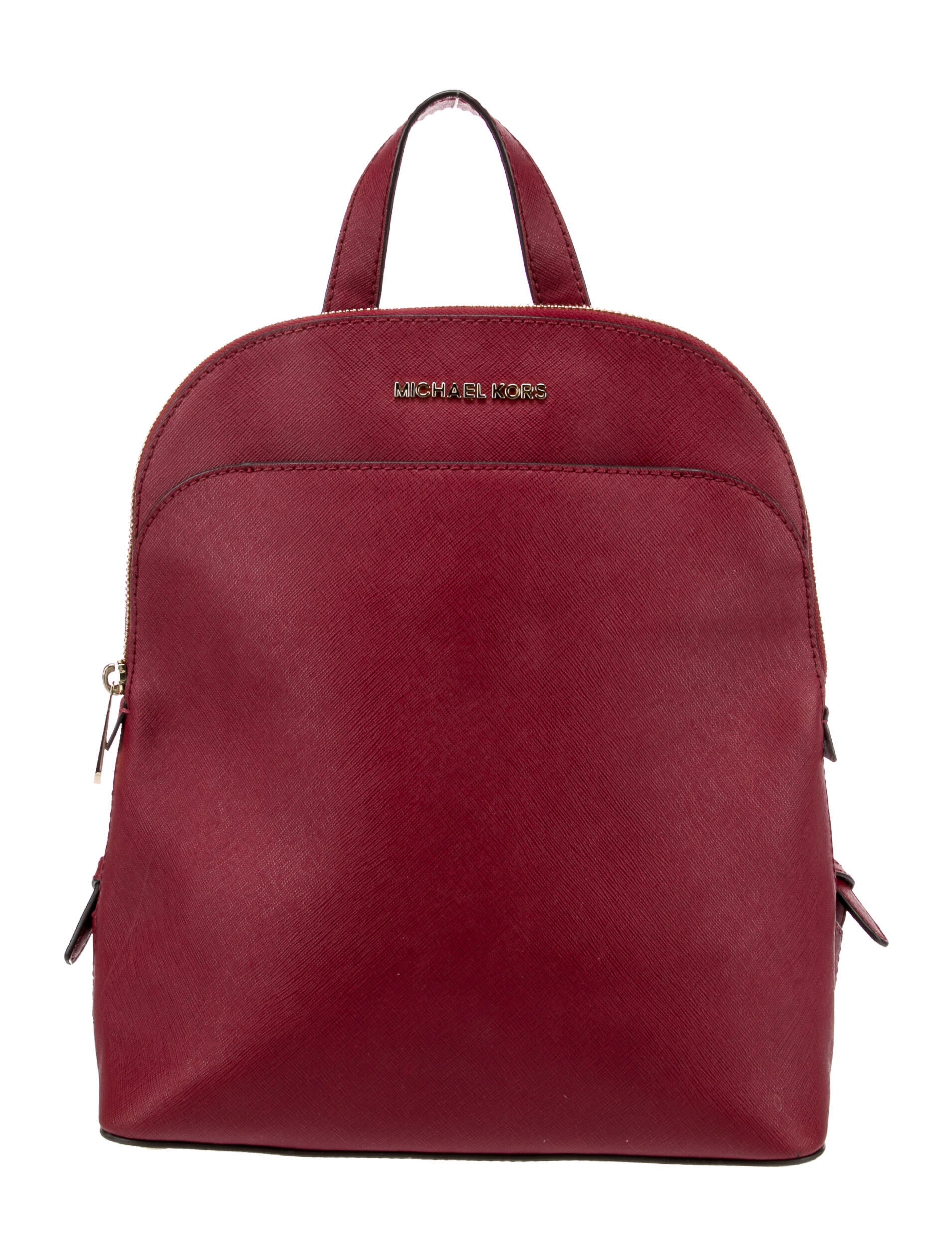 Michael Michael Kors Leather Backpack Red Backpacks, Handbags